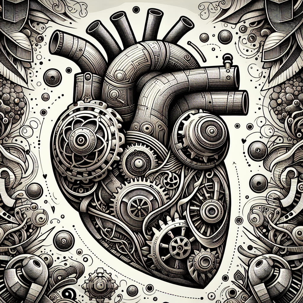 Biomechanical Heart Tattoo